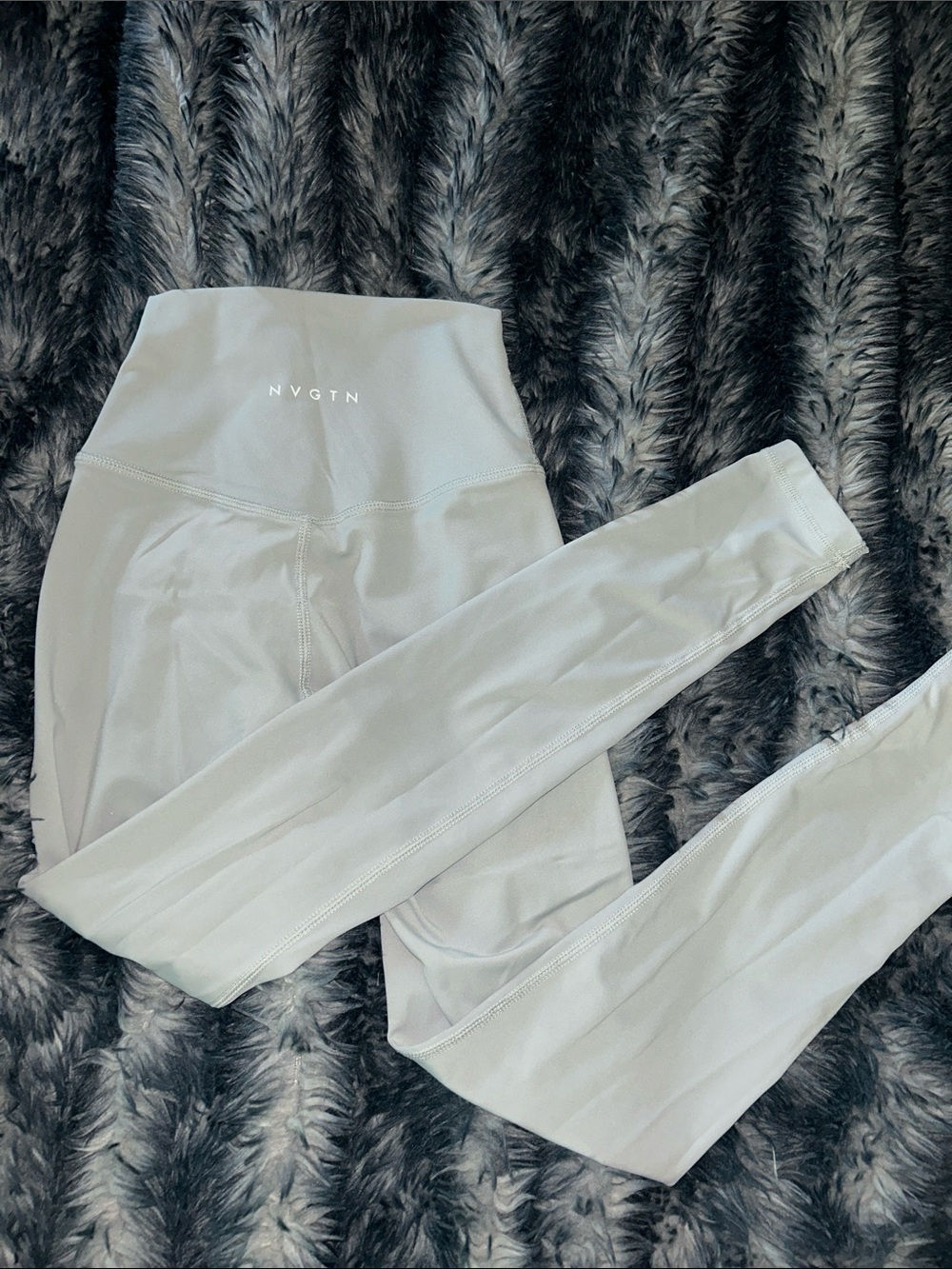 NVGTN' High-Rise Light Gray Leggings